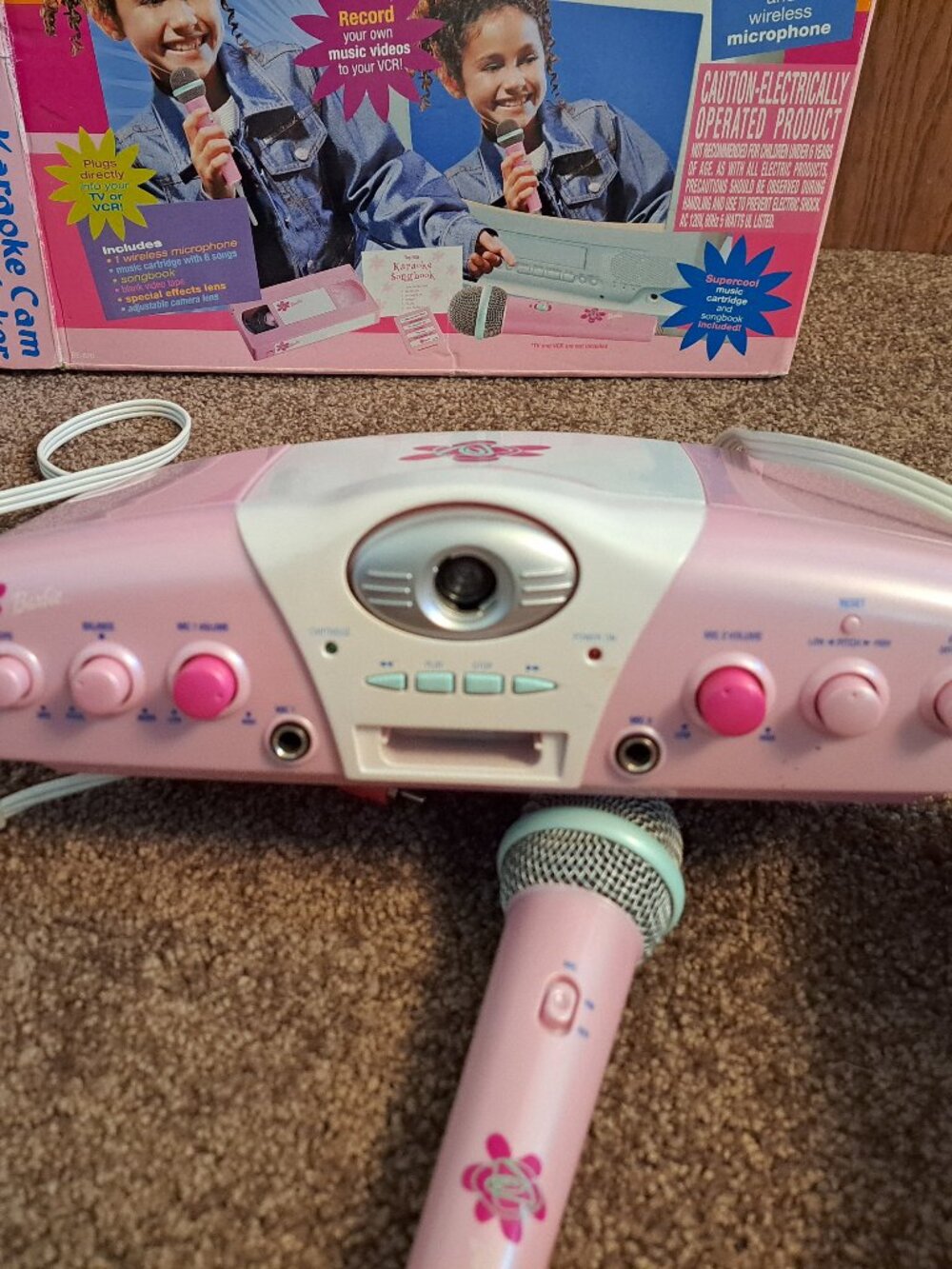 Vintage 2003 Mattel Barbie Karaoke Cam Music Video Maker With Wireless Mic W/Box - Picture 10 of 16